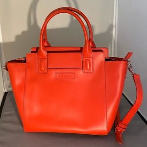 NWT Vera Bradley Orange Leather Satchel